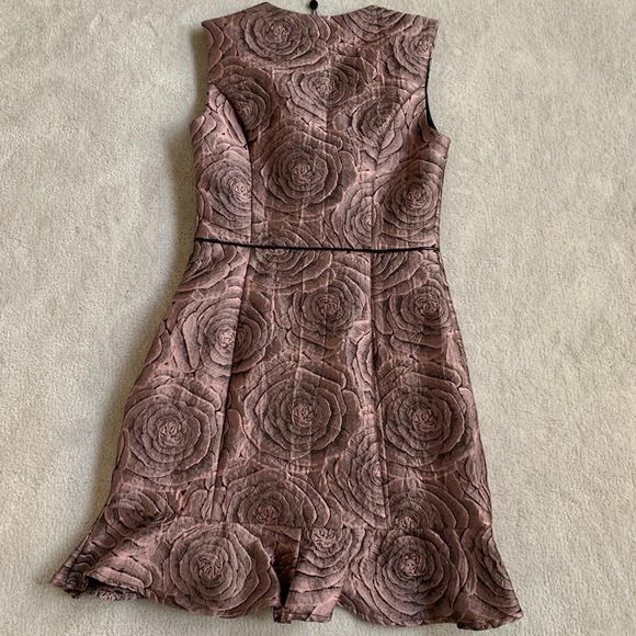 ABS Allen Schwartz Pink Ruffle hem Dress  , 2 - Picture 9 of 13